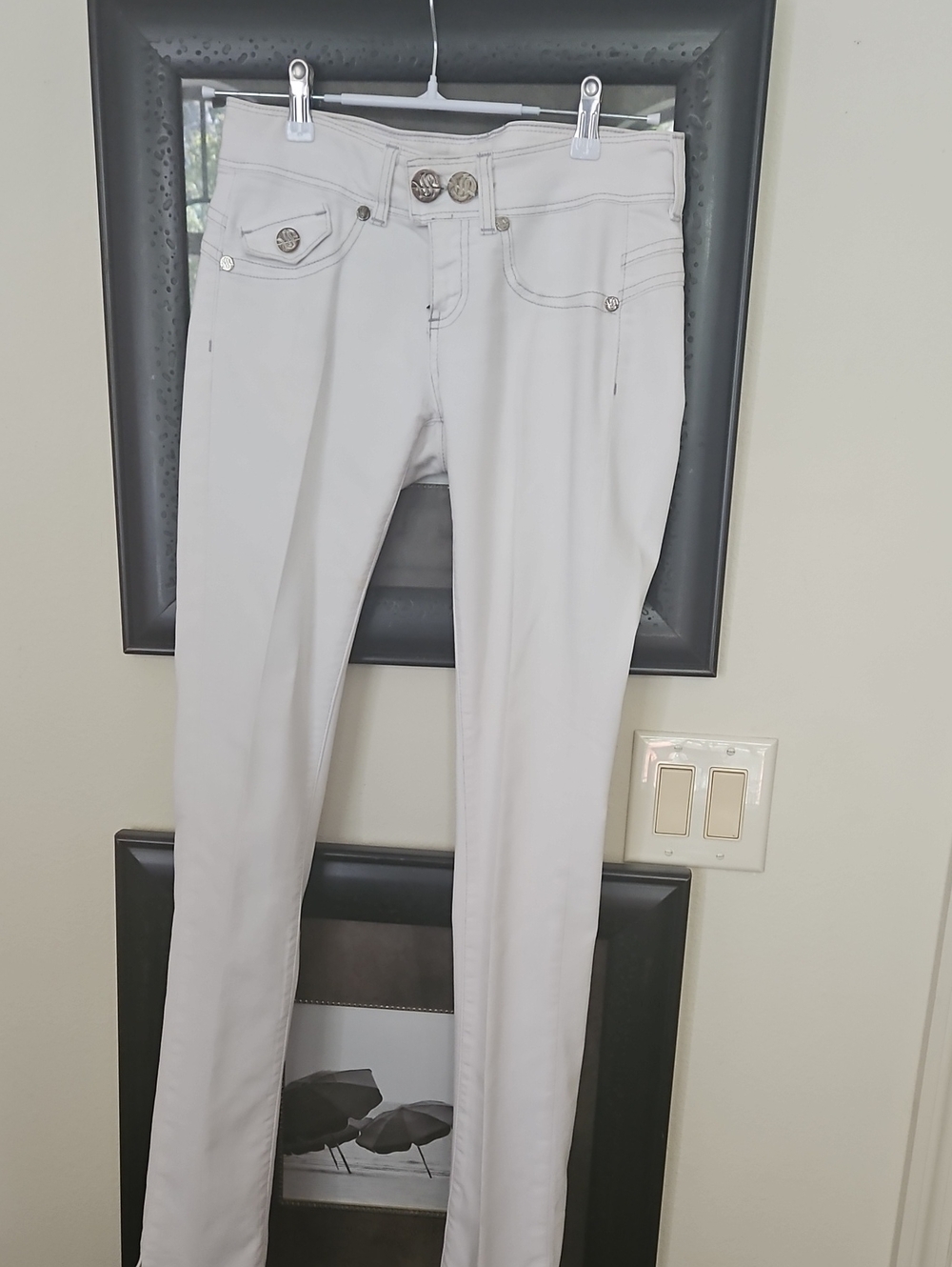 Light Gray Skinny Jeans for Women — Stretch Slim Fit